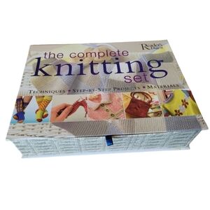 Readers Digest The Complete Knitting Set Techniques Step by Step Projects NIB